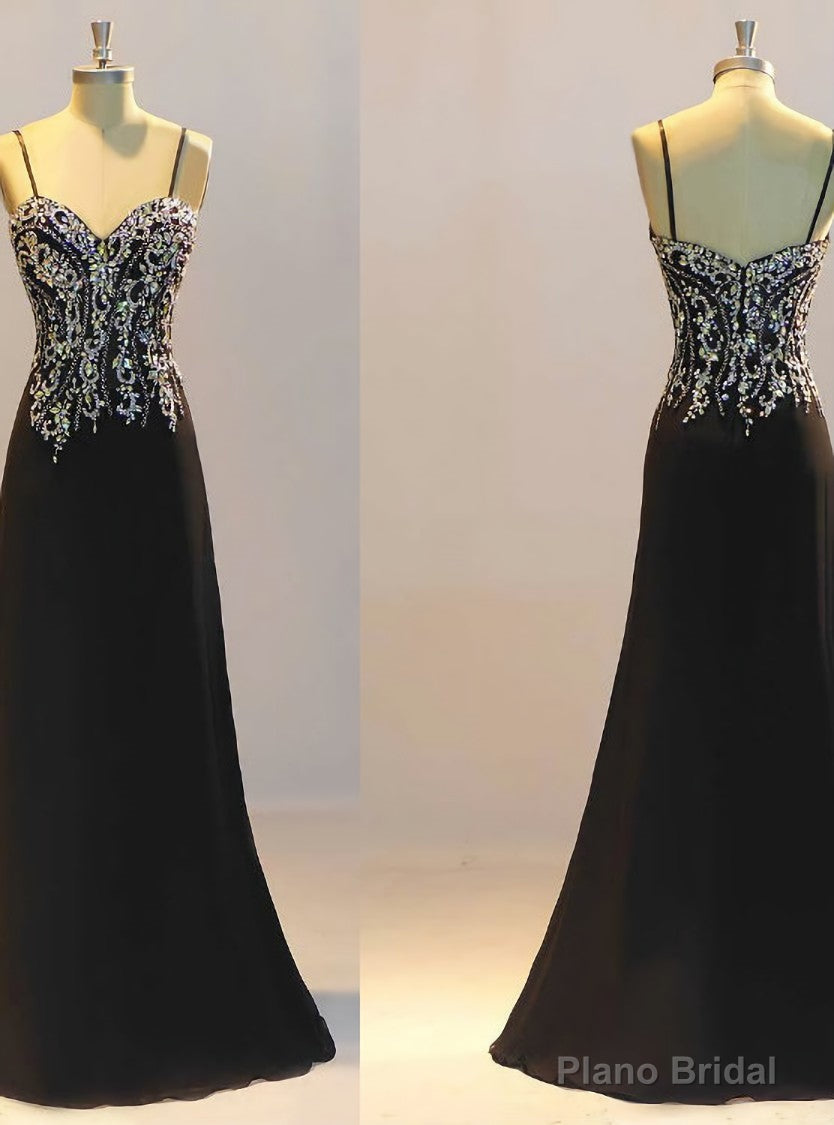 New Prom Dresses Black Prom Dresses Sheath Prom Dresses Crystal Evening Dresses Main image