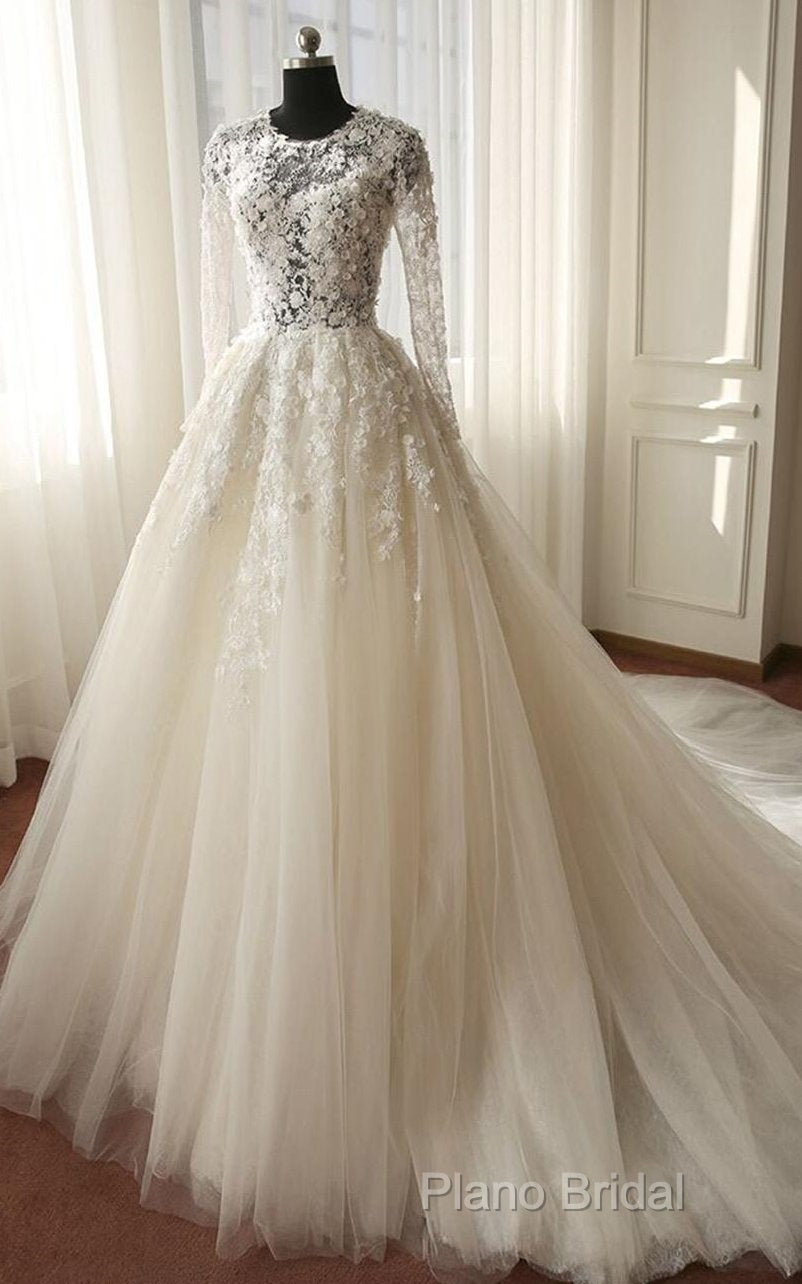 New Style Wedding Dresses Long Sleeves, Bride Dresses, Bridal Gown ,Dresses For Brides Secondary image
