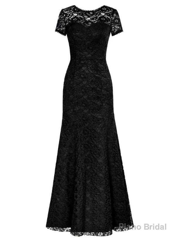 Noble Scoop Neck Short Sleeves Lace Mermaid Mother Of The Bride Dress Main image