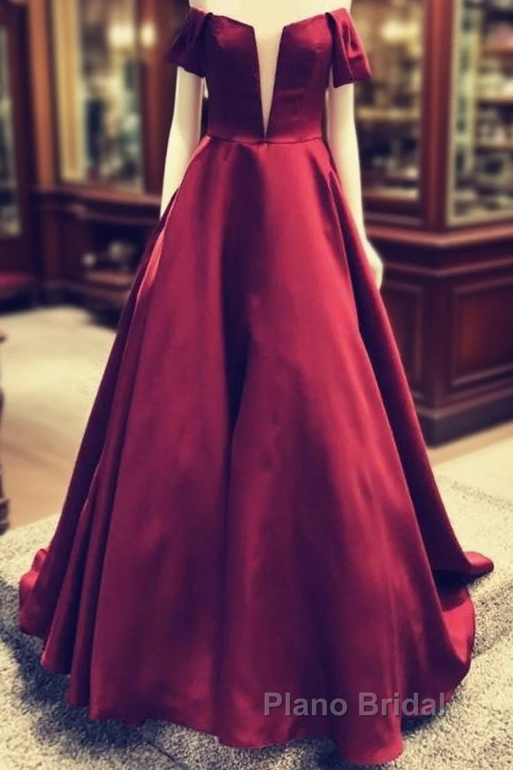 Off Shoulder Floor Length Ballgowns Formal Prom Dresses
