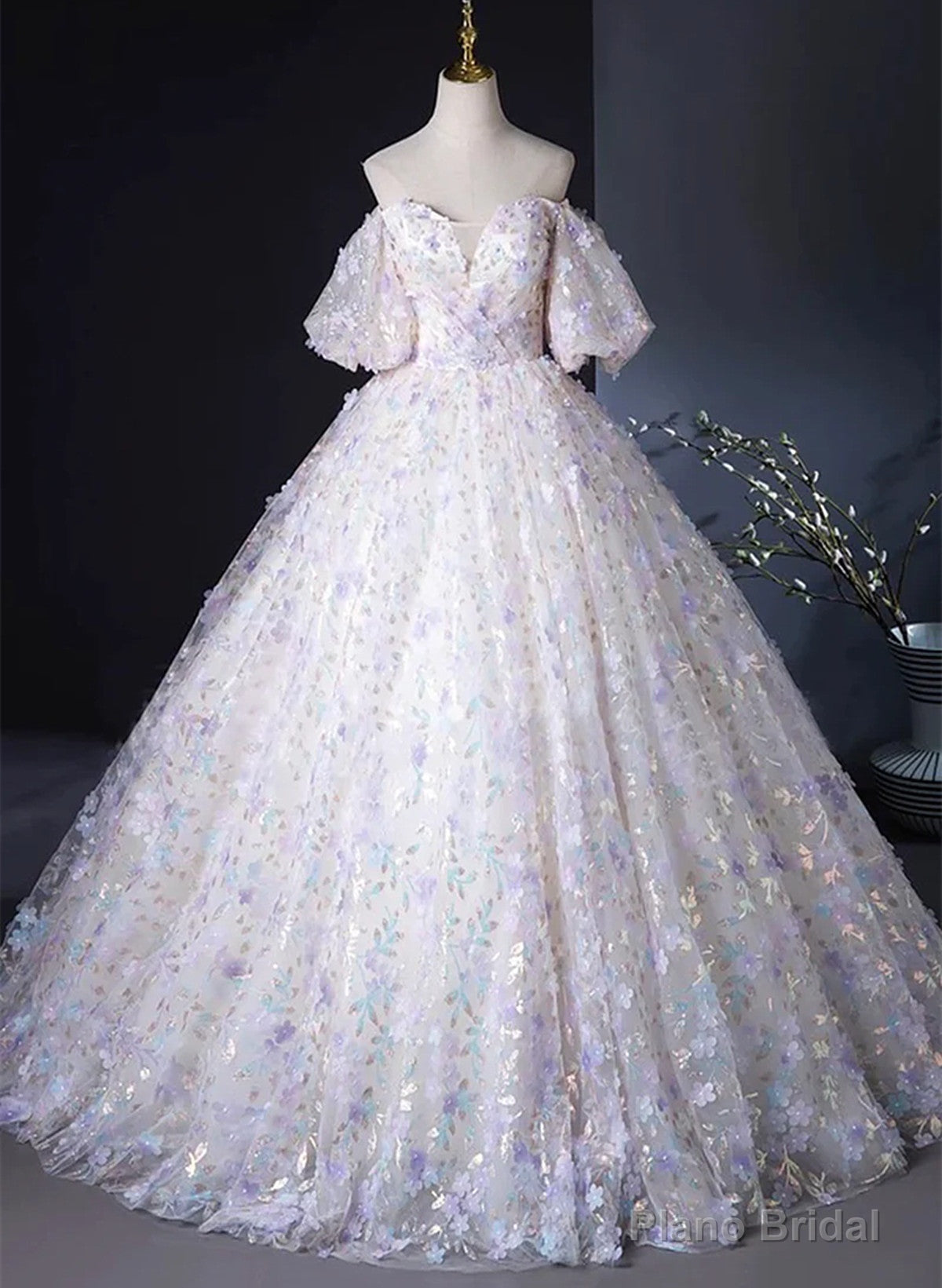 Off Shoulder Sweetheart Lace Long Formal Dress, Lace Evening Dress Prom Dress Main image