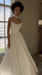 Off Shoulder White Beautiful Wedding Dresses Long Formal Dresses