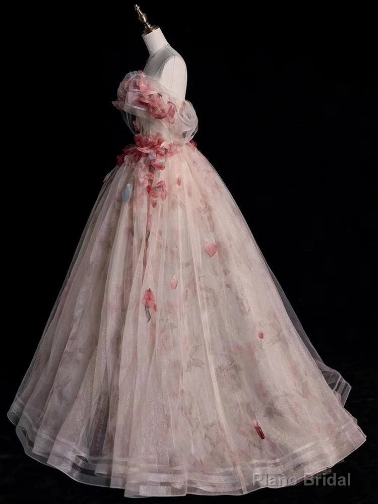 Off The Shoulder A Line Prom Dress Tulle Formal Dress Secondary image