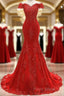 Off The Shoulder Embroidered Floral And Beads In Lace Mermaid Formal Gown Formal Prom Dresses
