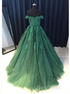 Off The Shoulder Lace Red Formal Prom Dresses A Line Sequin Formal Gowns