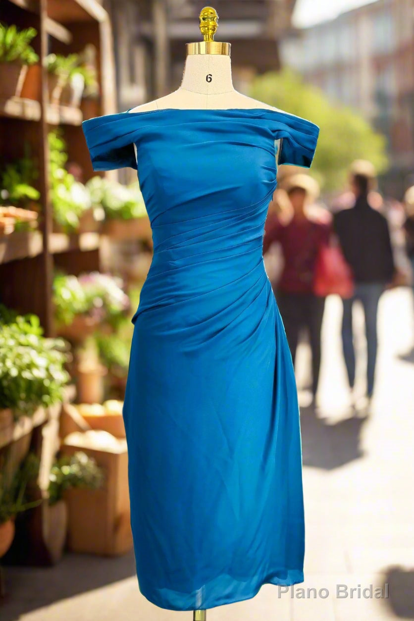 Off The Shoulder Mini Dress Short Mother Of The Bride Dresses Secondary image