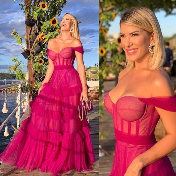 Off The Shoulder Formal Prom Dresses, Formal Evening Dresses, Formal Dresses Secondary image