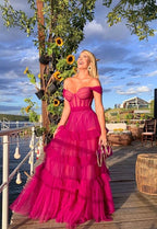 Off The Shoulder Formal Prom Dresses, Formal Evening Dresses, Formal Dresses
