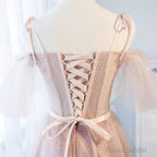 Off the Shoulder Short Pink Prom Dress, Short Pink Formal Graduation Bridesmaid Dresses