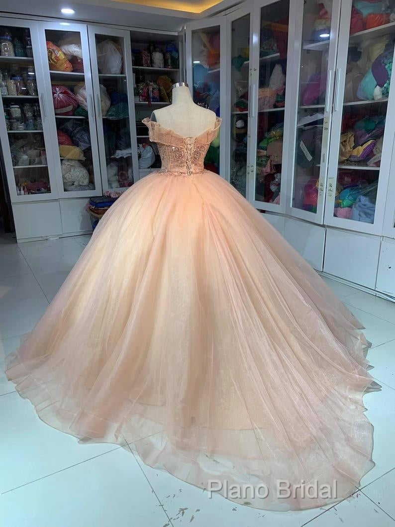 Off The Shoulder Wedding Dresses Lace Beads Appliqued Formal Prom Dresses Formal Dresses Secondary image