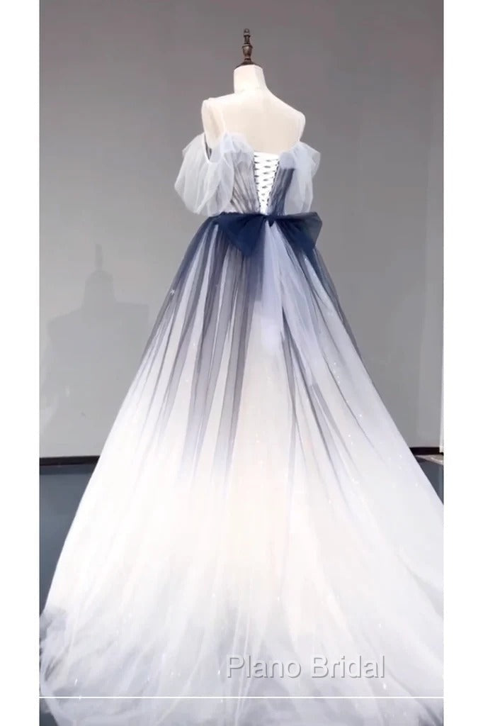 Ombre Formal Prom Dresses Long Evening Dresses Secondary image