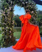 Orange Formal Prom Dresses Women Sexy Dresses Elegant Party Dresses