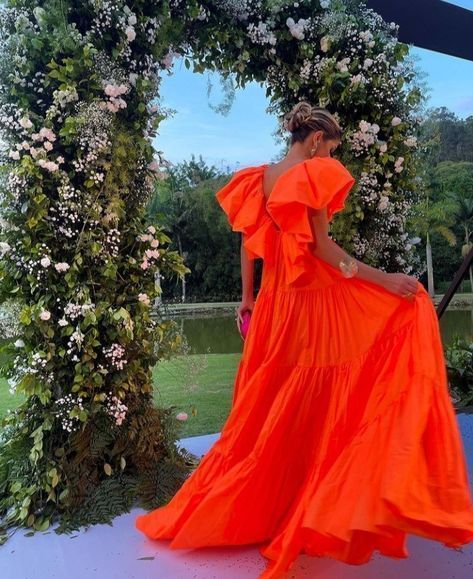 Orange Formal Prom Dresses Women Sexy Dresses Elegant Party Dresses