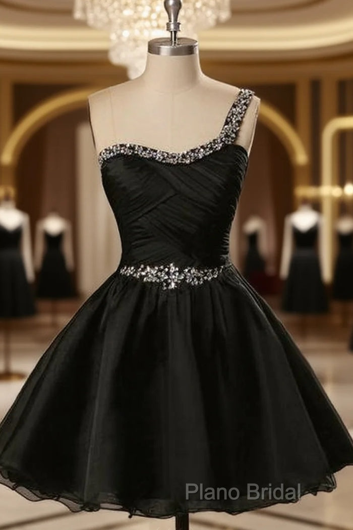 Organza Homecoming Dresses,One-Shoulder Graduation Dresses Main image