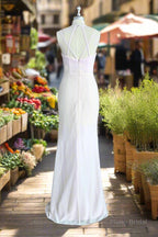 Pink A-line Chiffon Spaghetti Straps Sleeveless Ruffles Long Bridesmaid Dress