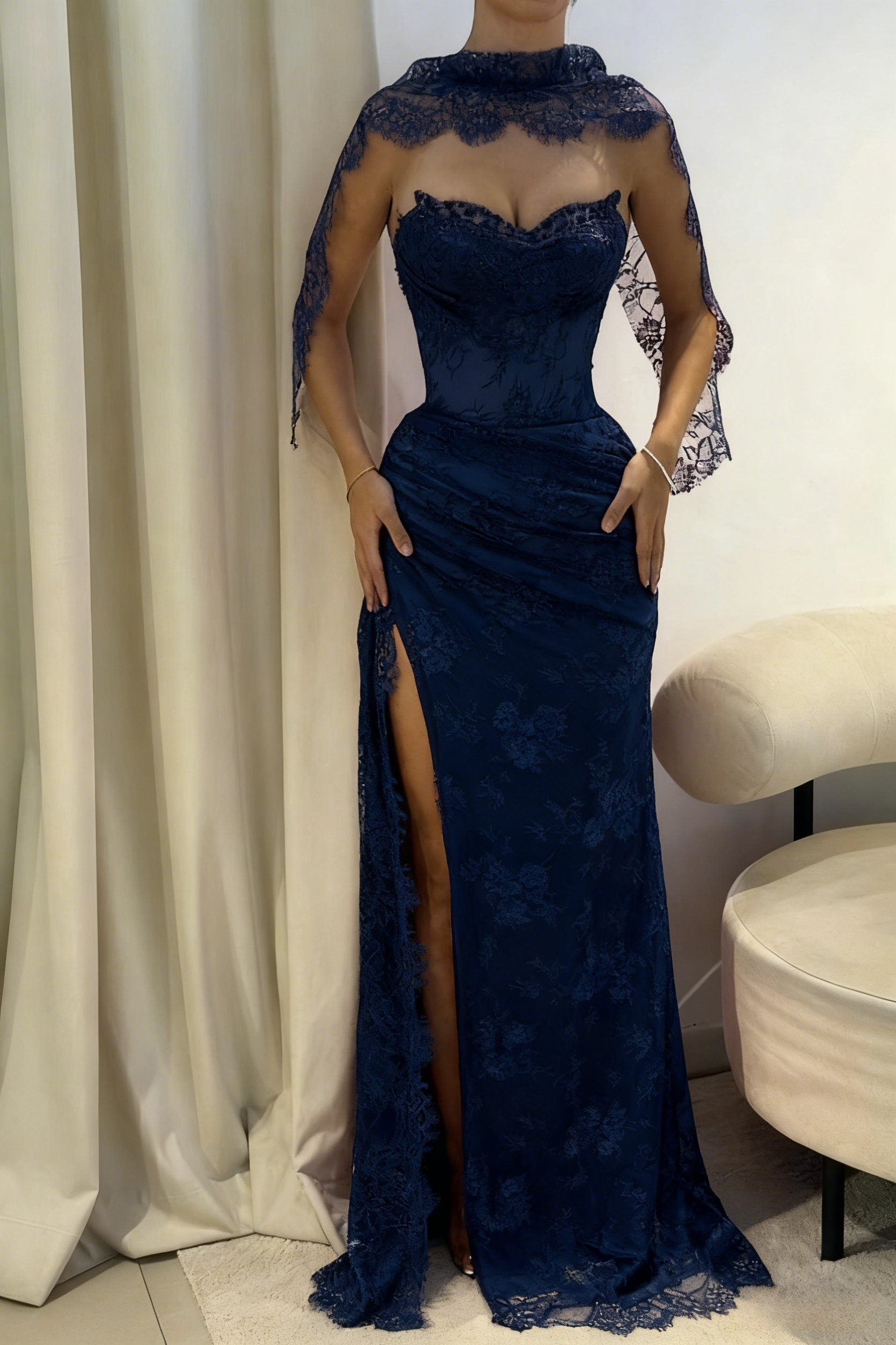 Pink A Line Sweetheart Neck Beaded Lace Formal Prom Dresses Formal Evening Dresses With Slit