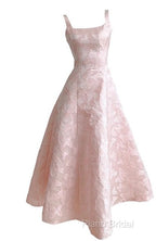 Pink A-Line Vintage Butterfly Embroidered Satin Formal Prom Dresses Birthday Dressesed01772