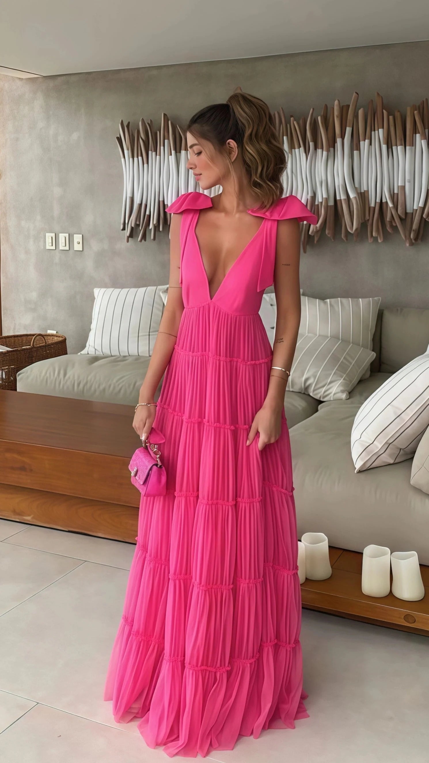 Neck Formal Evening Dresses