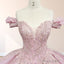 Pink Ball Gown Off the Shoulder Quinceanera Dresses