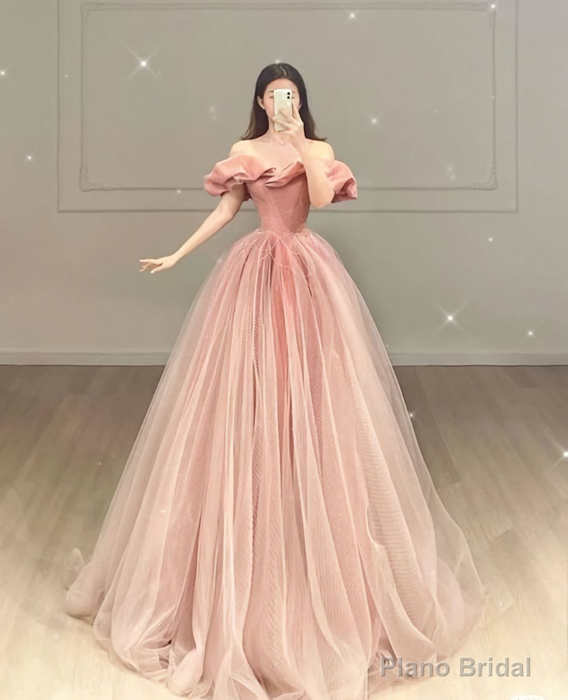 Pink Fashion Prom Dresses, Formal Evening Dresses