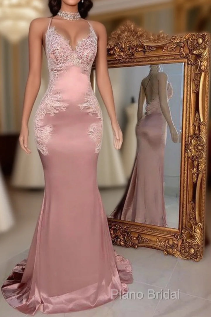 Pink Long Formal Prom Dresses, Formal Dresses