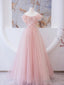 Pink Long prom dress, Pink A line Formal Graduation Dresses