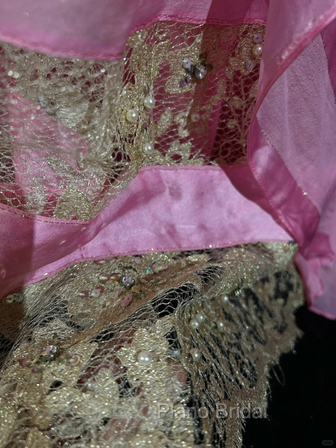 Pink Mermaid Spaghetti Straps Satin Beaded Long Formal Prom Dresses Beautiful Bridal Dresses