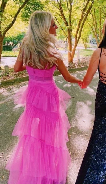 Pink Formal Prom Dresses Formal Evening Gown Long Formal Prom Dresses