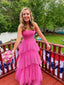 Pink Formal Prom Dresses Formal Evening Gown Long Formal Prom Dresses