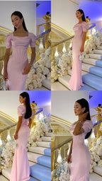 Pink Formal Prom Dresses Women Formal Party Formal Evening Gown