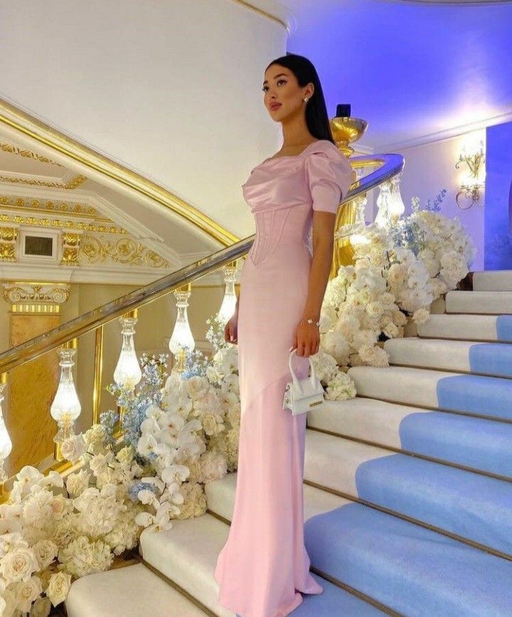 Pink Formal Prom Dresses Women Formal Party Formal Evening Gown