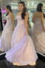 Pink Sequins A-Line Formal Prom Gown Princess Birthday Party Dresses