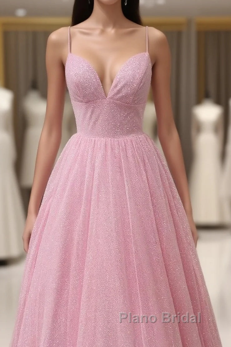 Pink Shinning Formal Prom Dresses, Homecoming Dresses ,Formal Dresses, Evening Dresses, Dance Dresses, Graduation Party Dresses Main image