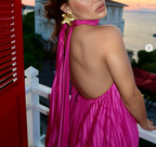 Pink/Green Fashion V-Neck Elegant Long Satin Formal Evening Dresses Party Dresses Wedding Guest Dresses Maternity Dresses