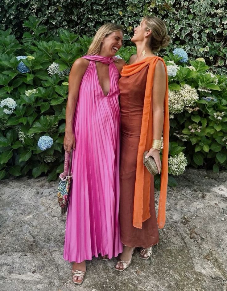 Pink/Green Fashion V-Neck Elegant Long Satin Formal Evening Dresses Party Dresses Wedding Guest Dresses Maternity Dresses