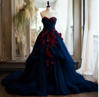 Pink Vintage A-Line Sweetheart Lace Tulle Long Formal Evening Gown Applique Wedding Dresses