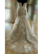 Plus Size Boho Wedding Dresses Mermaid Appliques