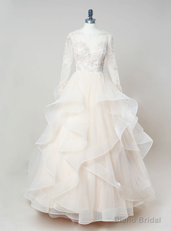 Popular Long Wedding Dress Ball Gown Wedding Dress Organza Wedding Dress Main image