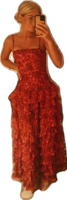 Popular Spaghetti Straps Floor Length Formal Prom Dresses New Fashion Tiered Formal Evening Dresses