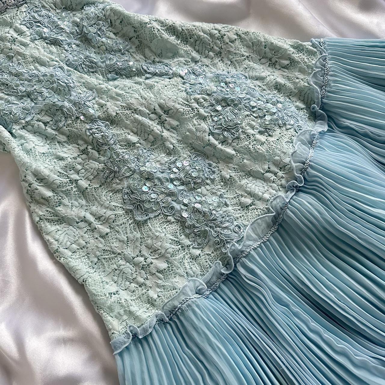 Powder Blue Sparkling Charming Retro Princess Stunning Unique Fashionable Beautiful Elegant Delicate Lace Short Lace Sequin Homecoming Dresses Formal Prom Dresses Formal Evening Dresses Birthday Party Dresses Formal Prom Dresses