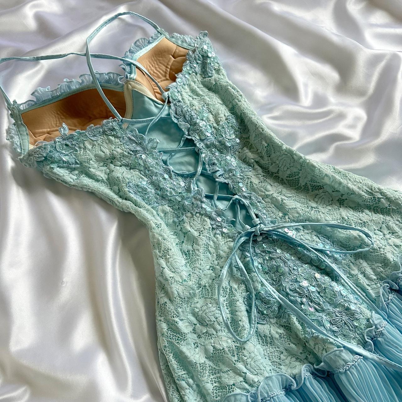 Powder Blue Sparkling Charming Retro Princess Stunning Unique Fashionable Beautiful Elegant Delicate Lace Short Lace Sequin Homecoming Dresses Formal Prom Dresses Formal Evening Dresses Birthday Party Dresses Formal Prom Dresses