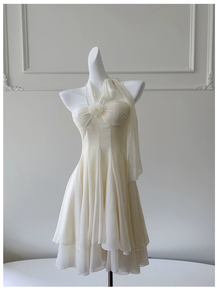 Pretty A Line Halter Chiffon Short 8Th Grade Homecoming Dresses Summer Middle School Hoco Dresses Cocktail Dresses Birthday Outfits Secondary image