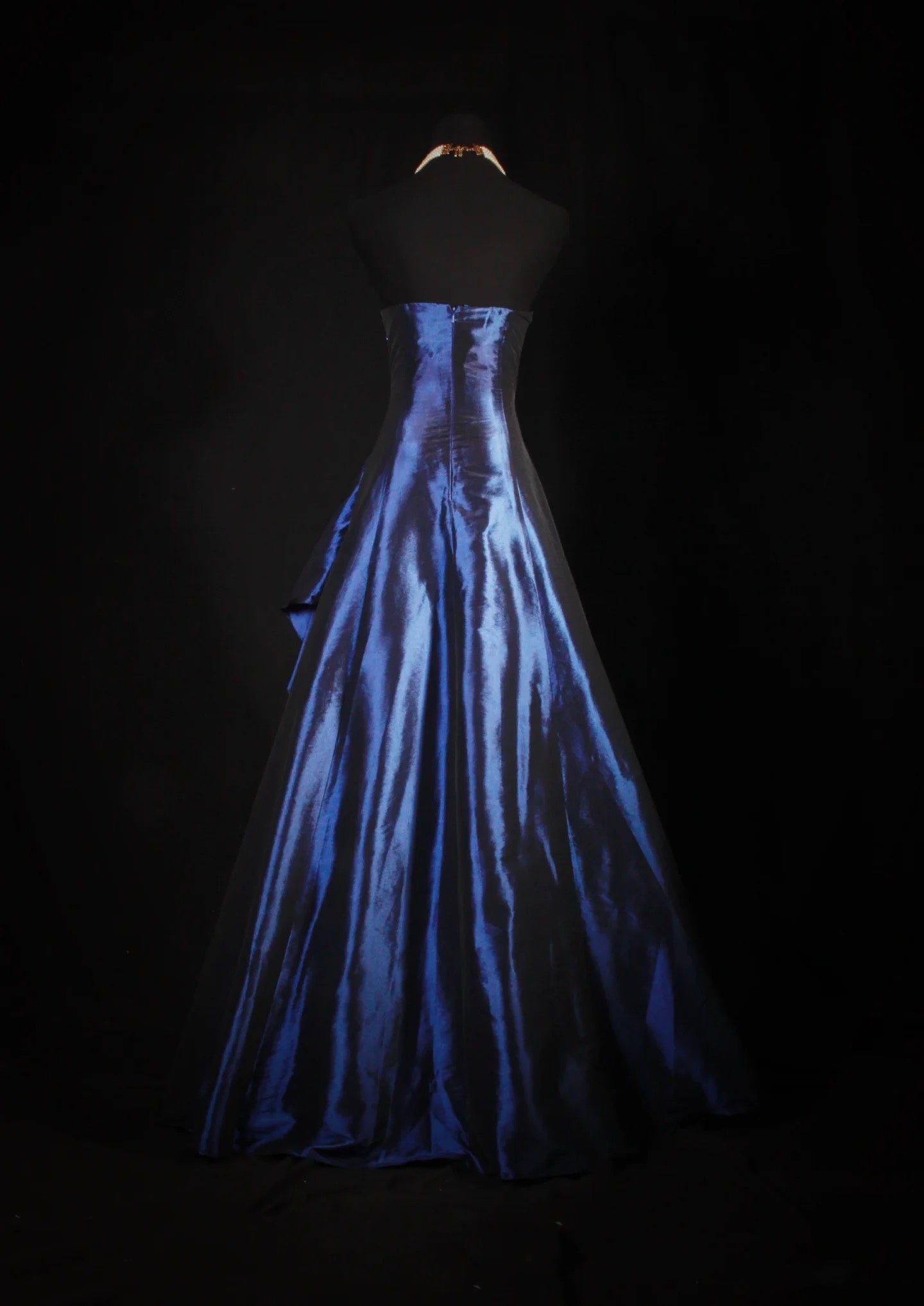 Pretty A Line Sleeveless Navy Blue Long Formal Prom Dresses Formal Evening Dresses