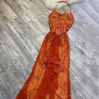 Pretty A Line Halter Tulle Long Formal Prom Dresses Formal Evening Dresses