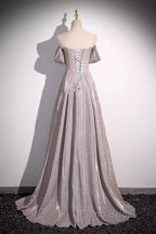 Pretty A Line Square Neckline Sleeveless Long Evening Party Dresses Pink Formal Prom Dresses