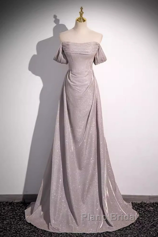 Pretty A Line Square Neckline Sleeveless Long Evening Party Dresses Pink Formal Prom Dresses