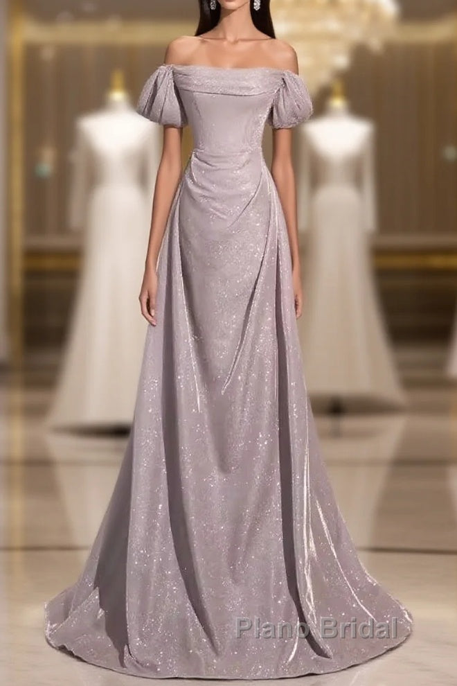 Pretty A Line Square Neckline Sleeveless Long Evening Party Dresses Pink Formal Prom Dresses