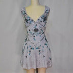 Pretty A Line V Neck Gray Chiffon Formal 8Th Grade Homecoming Dresses Summer Middle School Hoco Dresses 18Th Birthday Outfits