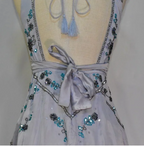 Pretty A Line V Neck Gray Chiffon Formal 8Th Grade Homecoming Dresses Summer Middle School Hoco Dresses 18Th Birthday Outfits