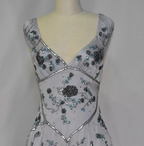 Pretty A Line V Neck Gray Chiffon Formal 8Th Grade Homecoming Dresses Summer Middle School Hoco Dresses 18Th Birthday Outfits